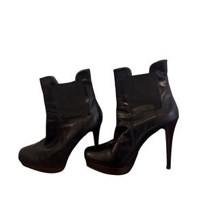Diane Von Furstenberg Black Heeled Boots